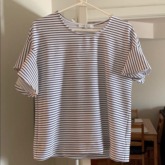 Rose & Olive Tops - Rose & Olive striped shirt- M never worn